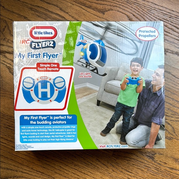 Little Tikes My First Flyer 2 Blue Helicopter Toy - Picture 2 of 5